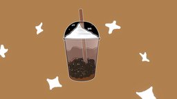 Stylized Coffee boba