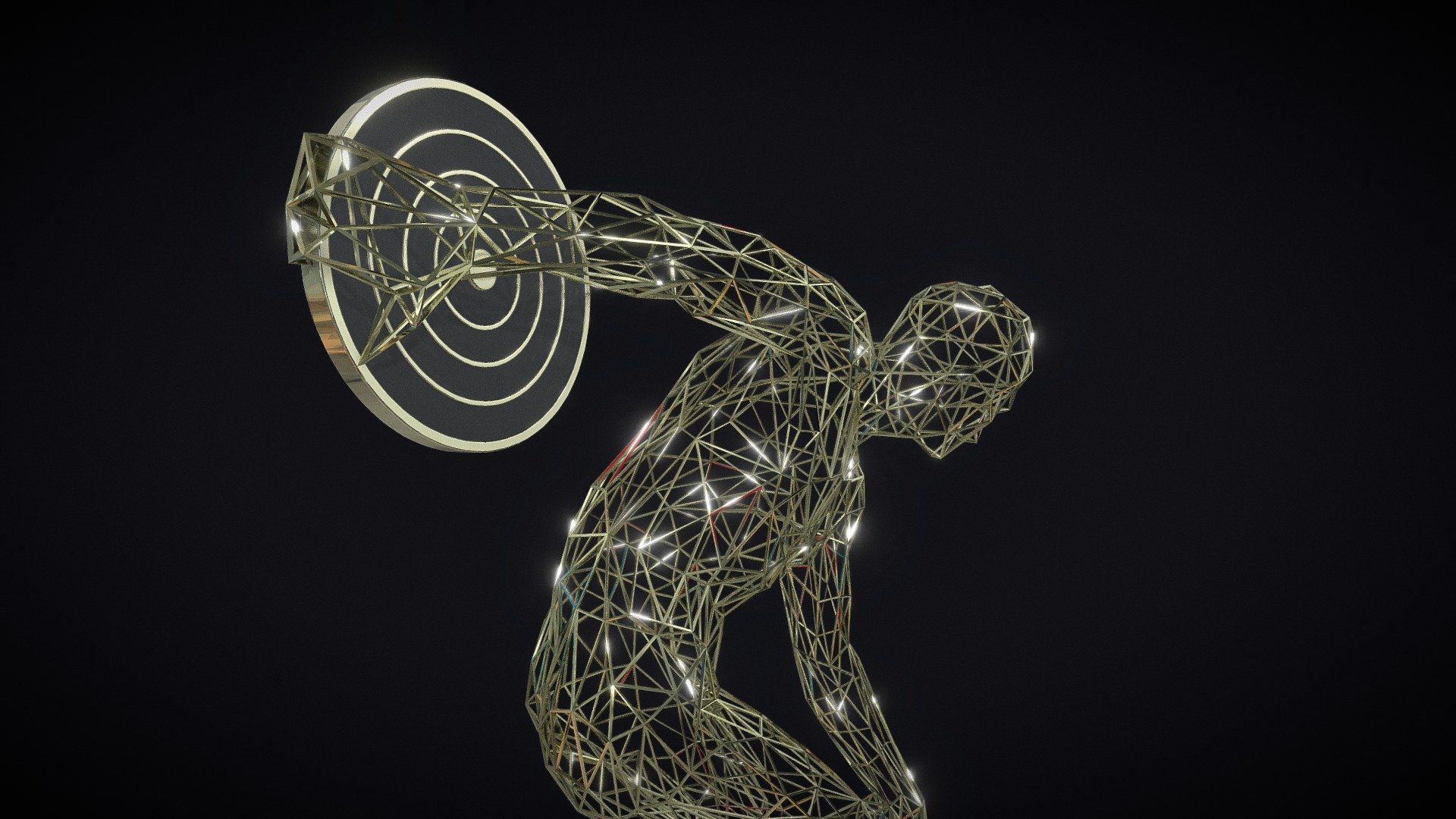 The Discobolus 3d model