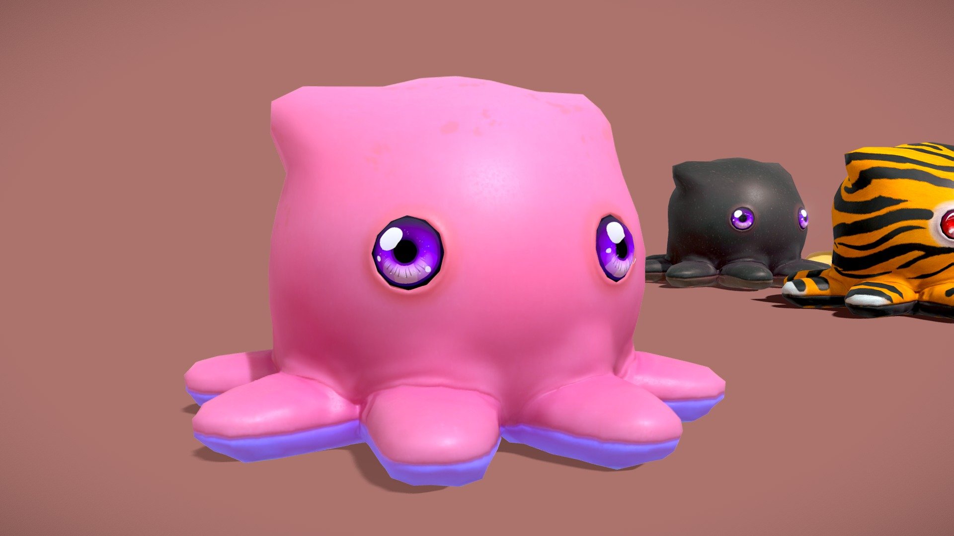 Cute Octopuss 1 3d model