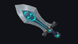 Stylized handpainted sword