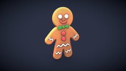 Gingerbread | 3D Model | Stylized | PBR