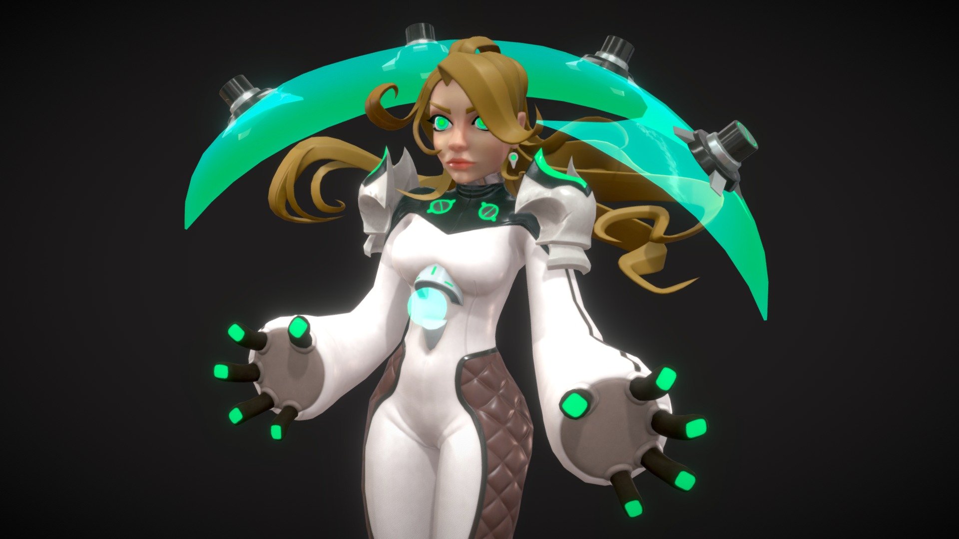 Space Girl 3d model