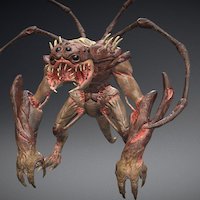 Sci-fi "Spider Lizard" creature