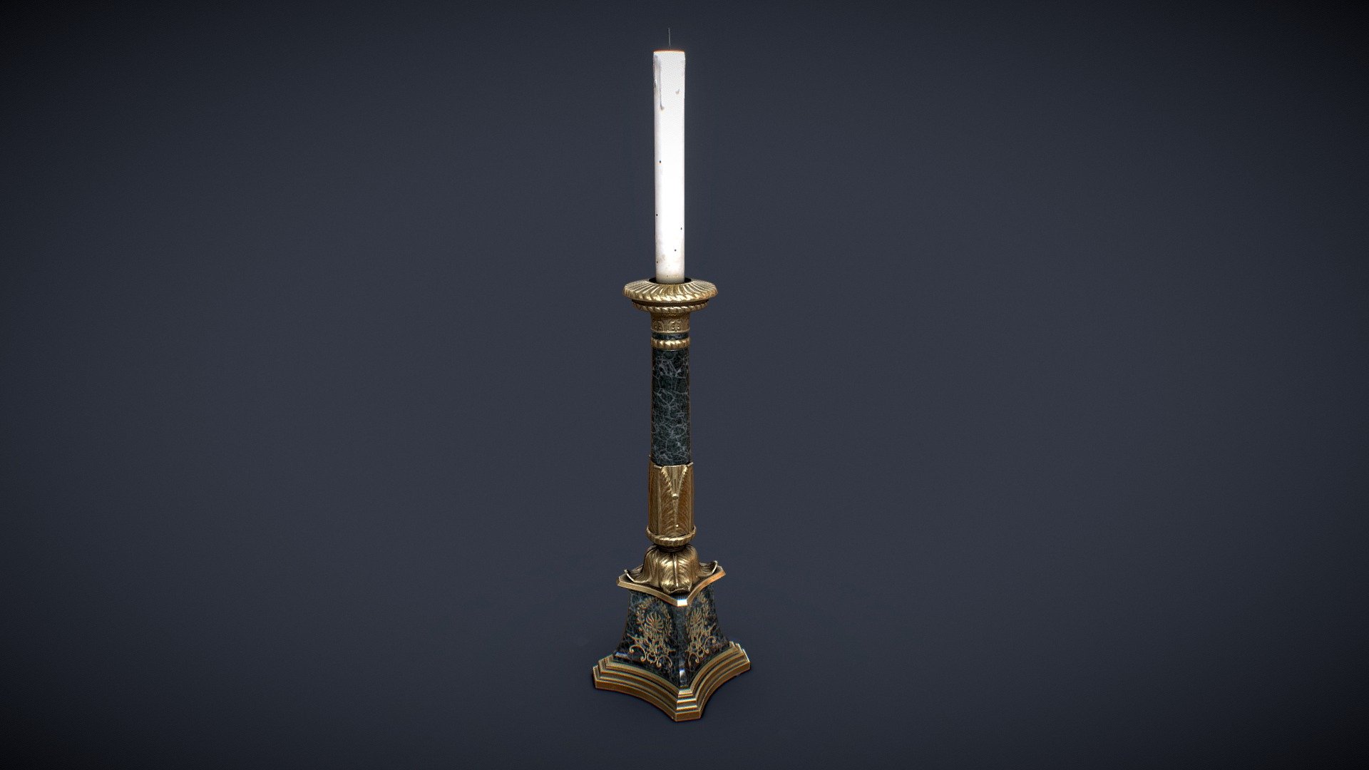 Victorian_CandleStick 3d model