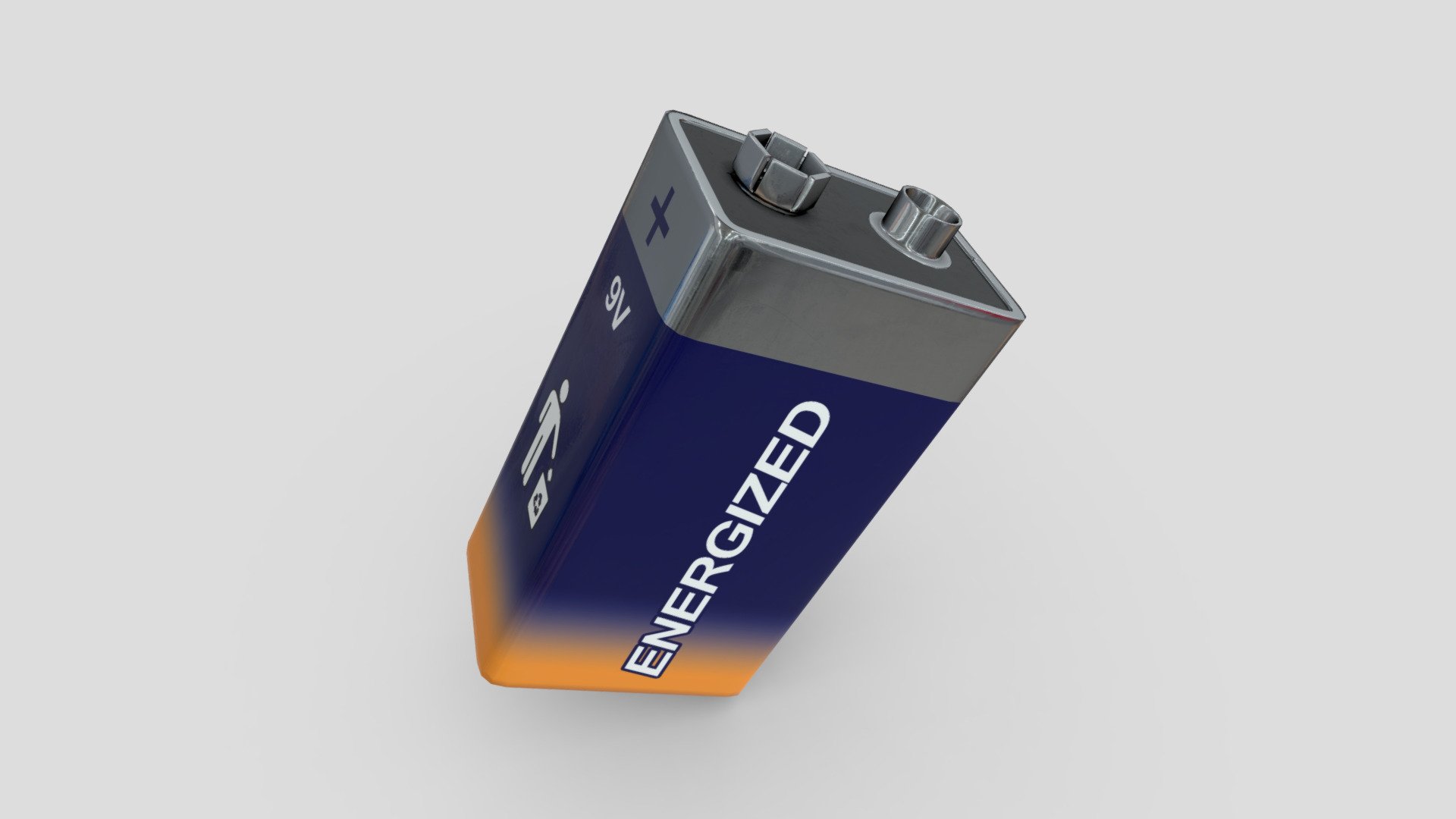 Battery 9V 3d model