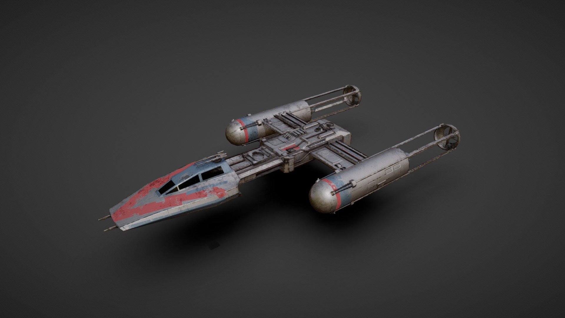 Y_wing 3d model