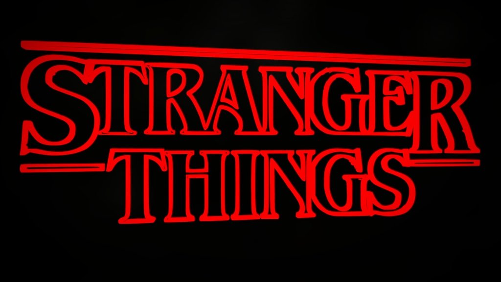 Stranger Things (Vector Logo) 3d model