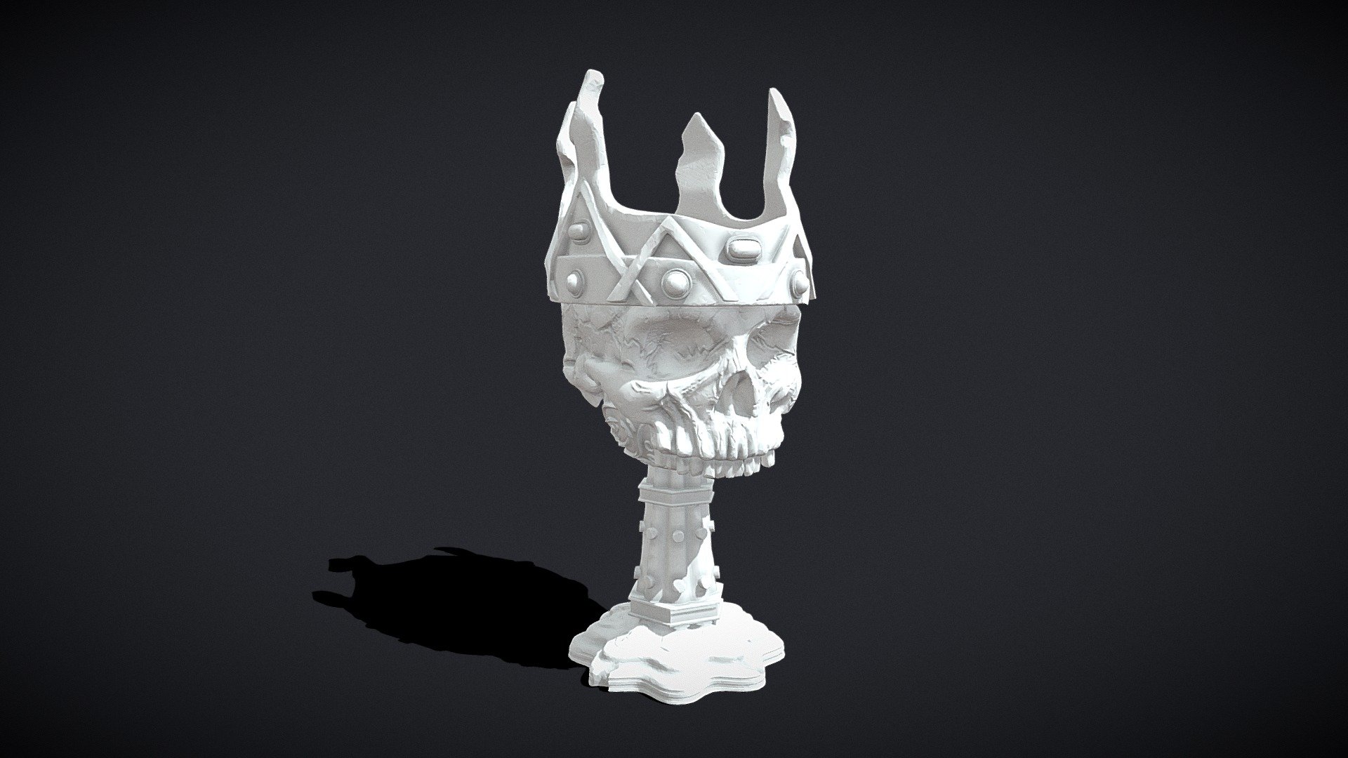 Skull Chalice 3D Print 3d model