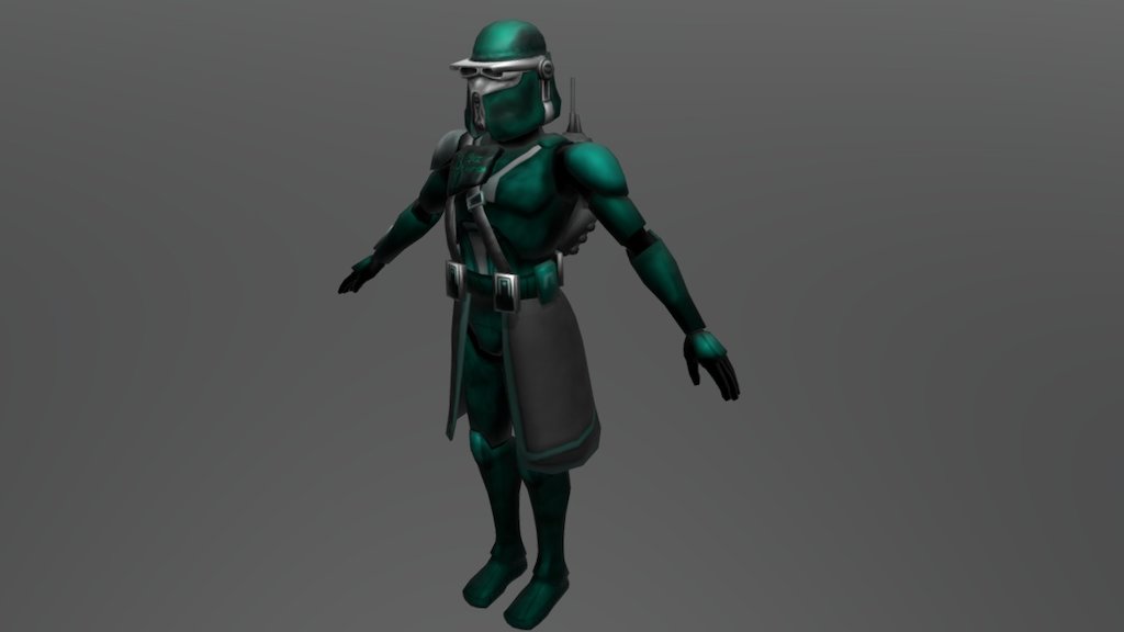 19th SRSP Legion Clone AT-RT Driver Trooper 3d model