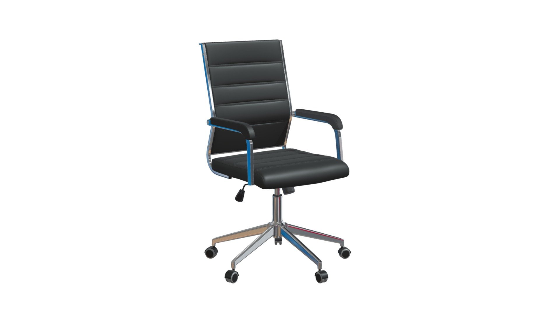 Liderato Office Chair Black 3d model