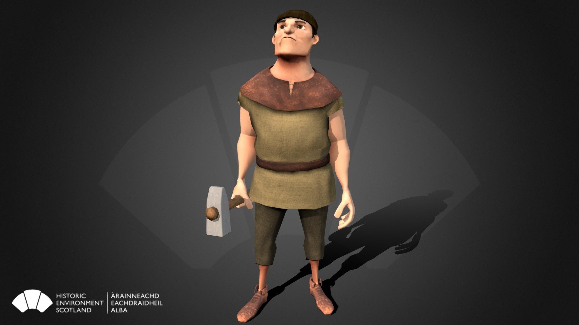 Drew the Stonemason, Caerlaverock Castle Quest 3d model