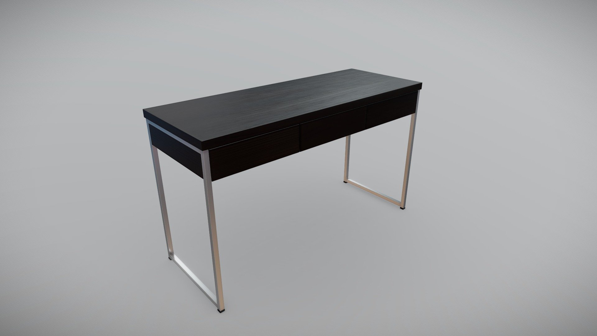 Modern Desk 02 3d model