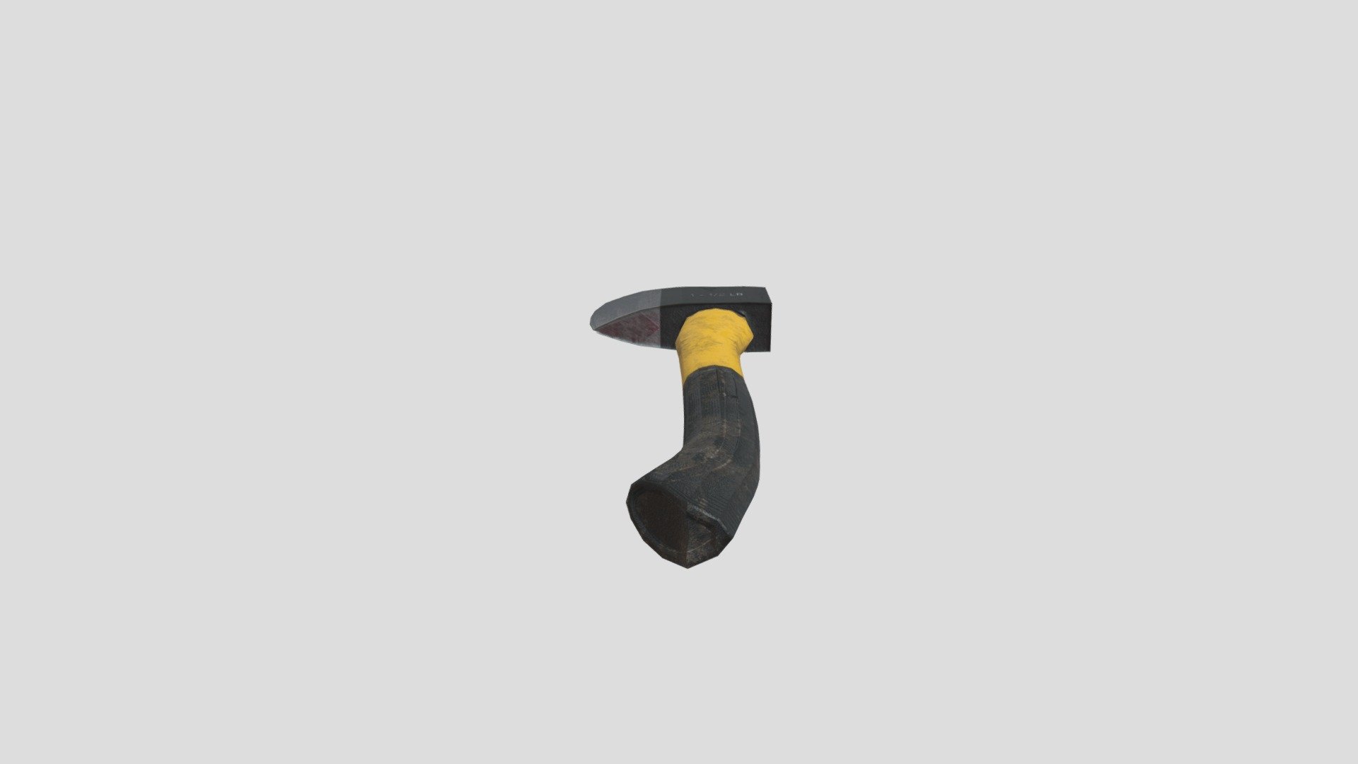 Black and Yellow Axe 3d model