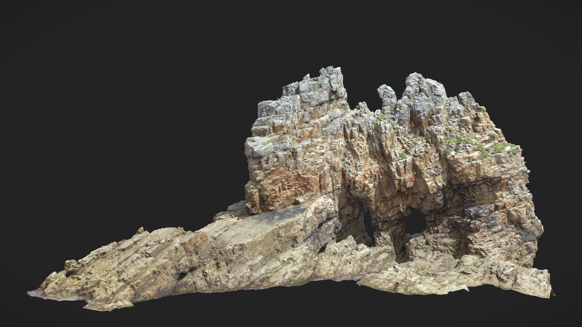 Big Coastal Cliff Formation Scan B 3d model