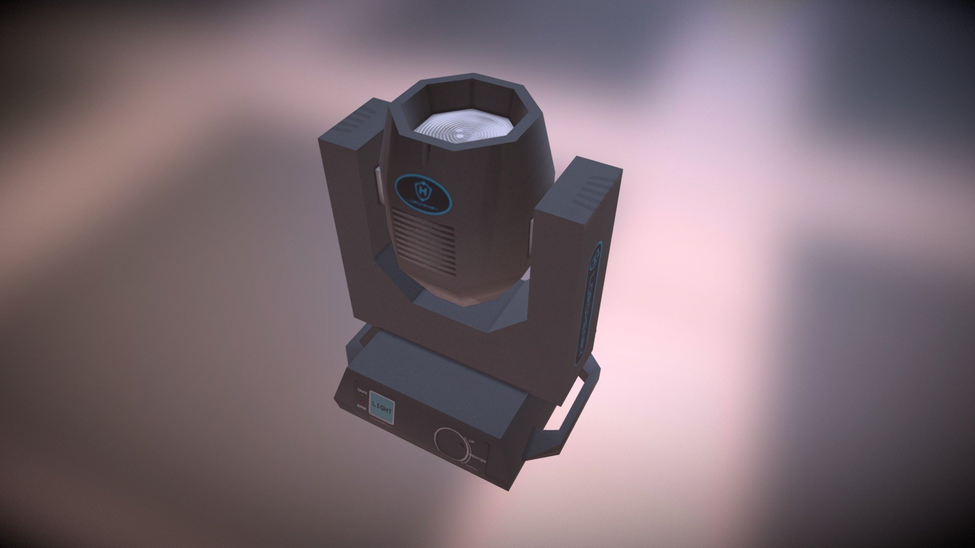 Moving Head Beam (low Poly) 3d model