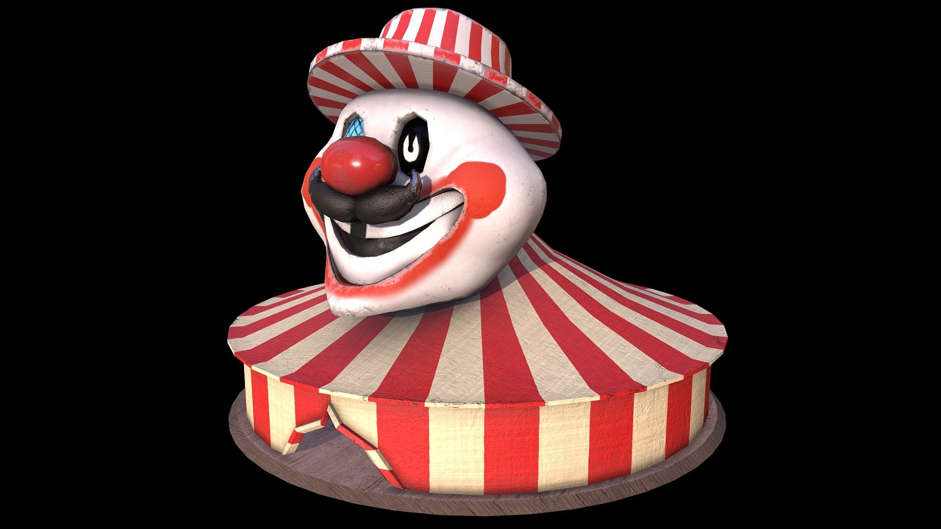 Creepy Circus Tent 3d model