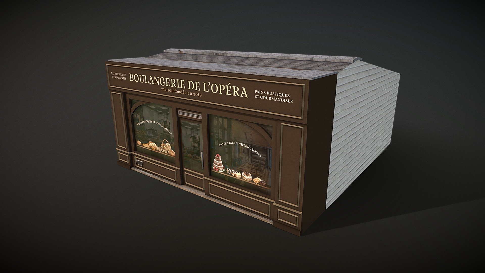 Boulangerie de lOpéra 3d model