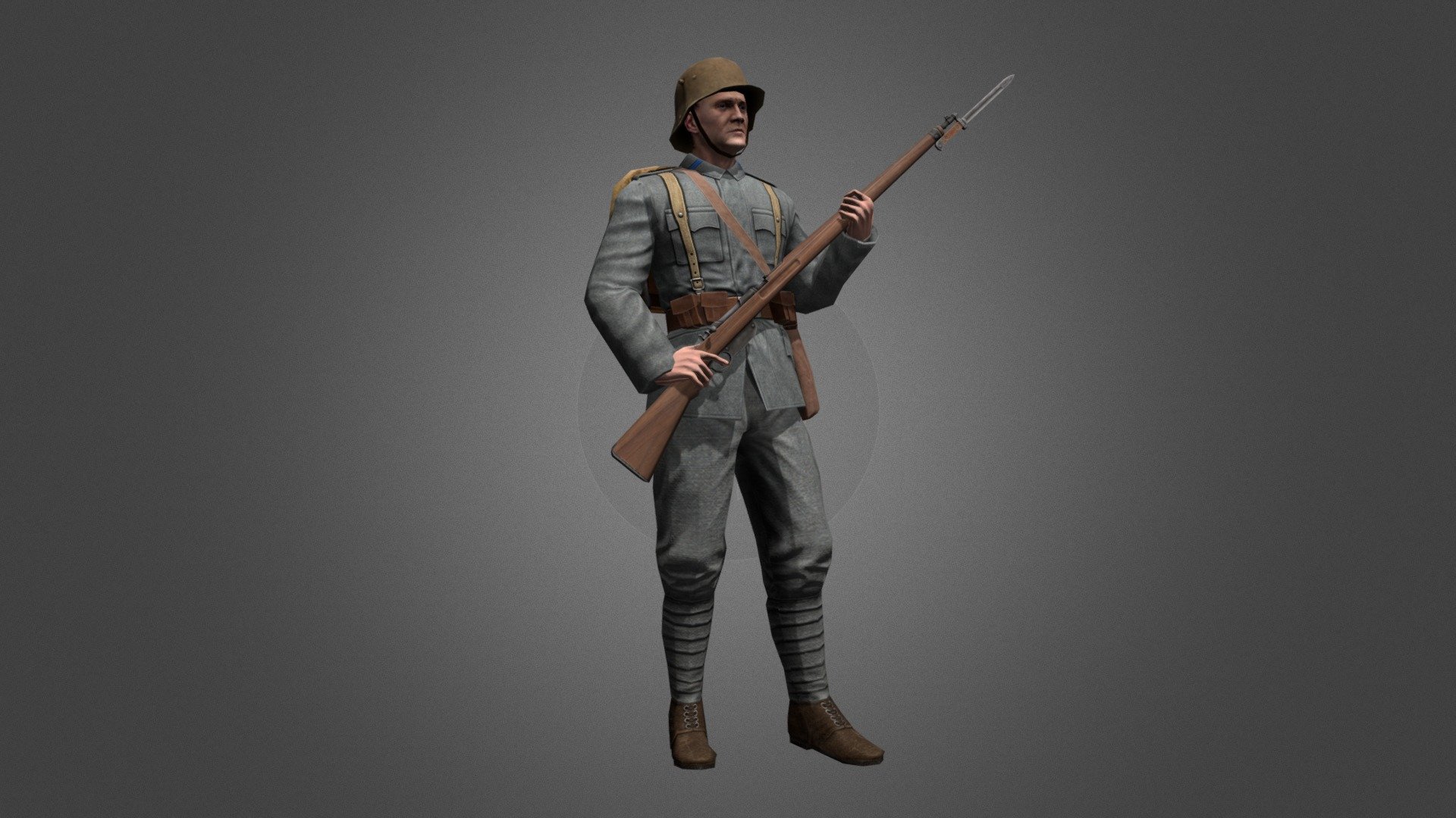 Late Infantry 3d model