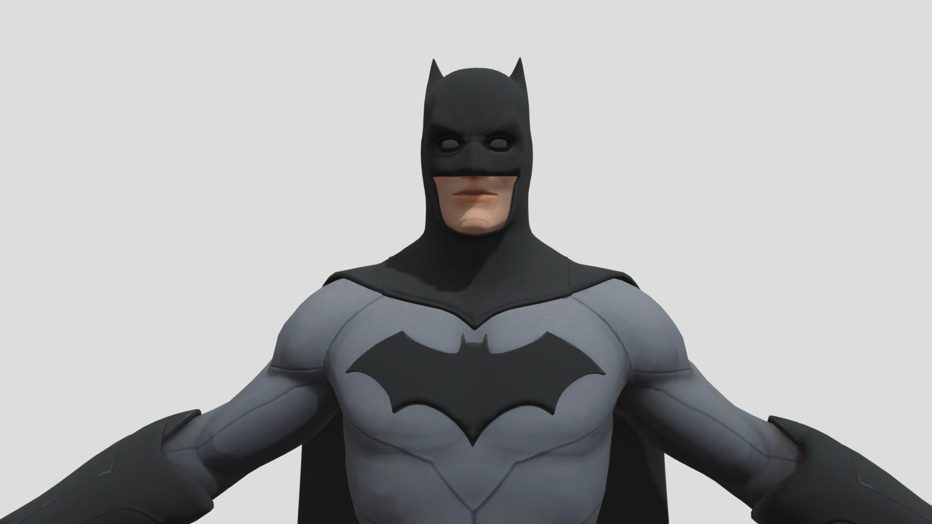 Fortnite Batman (ADVANCED RIG) 3d model