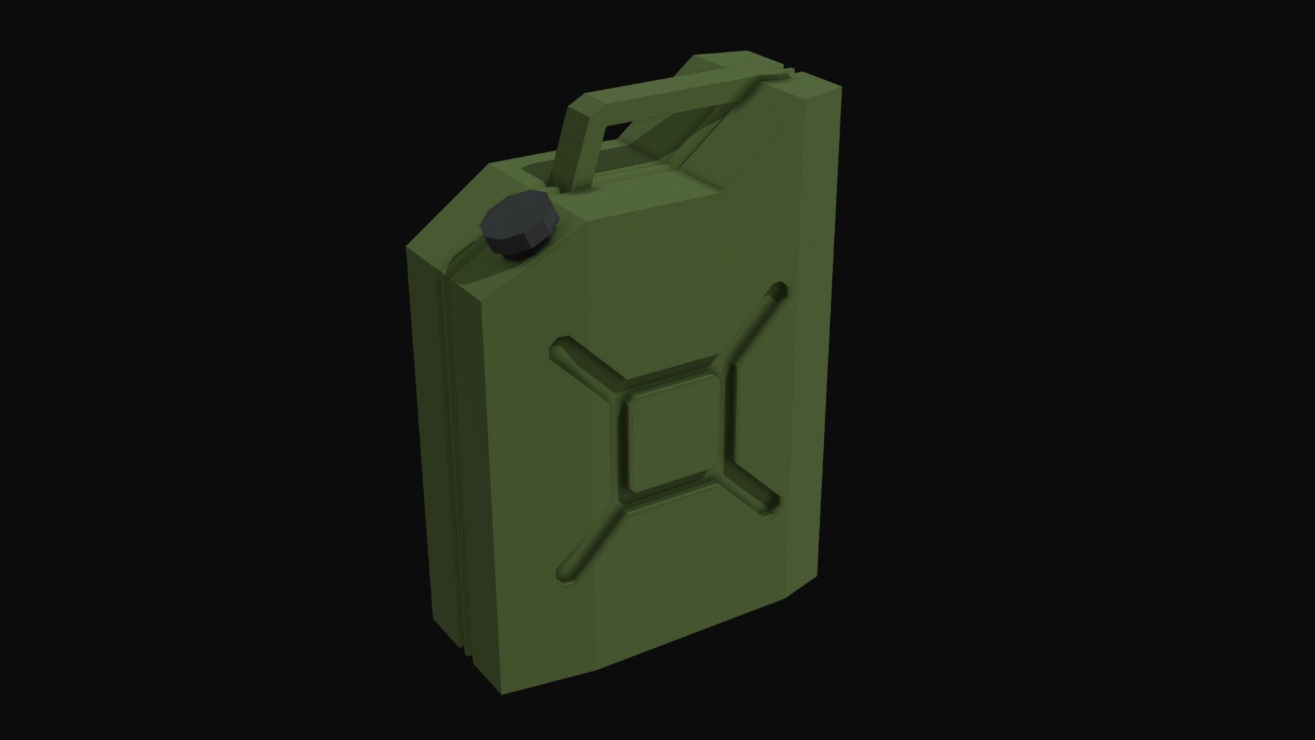 Jerry Can Low Poly 3d model