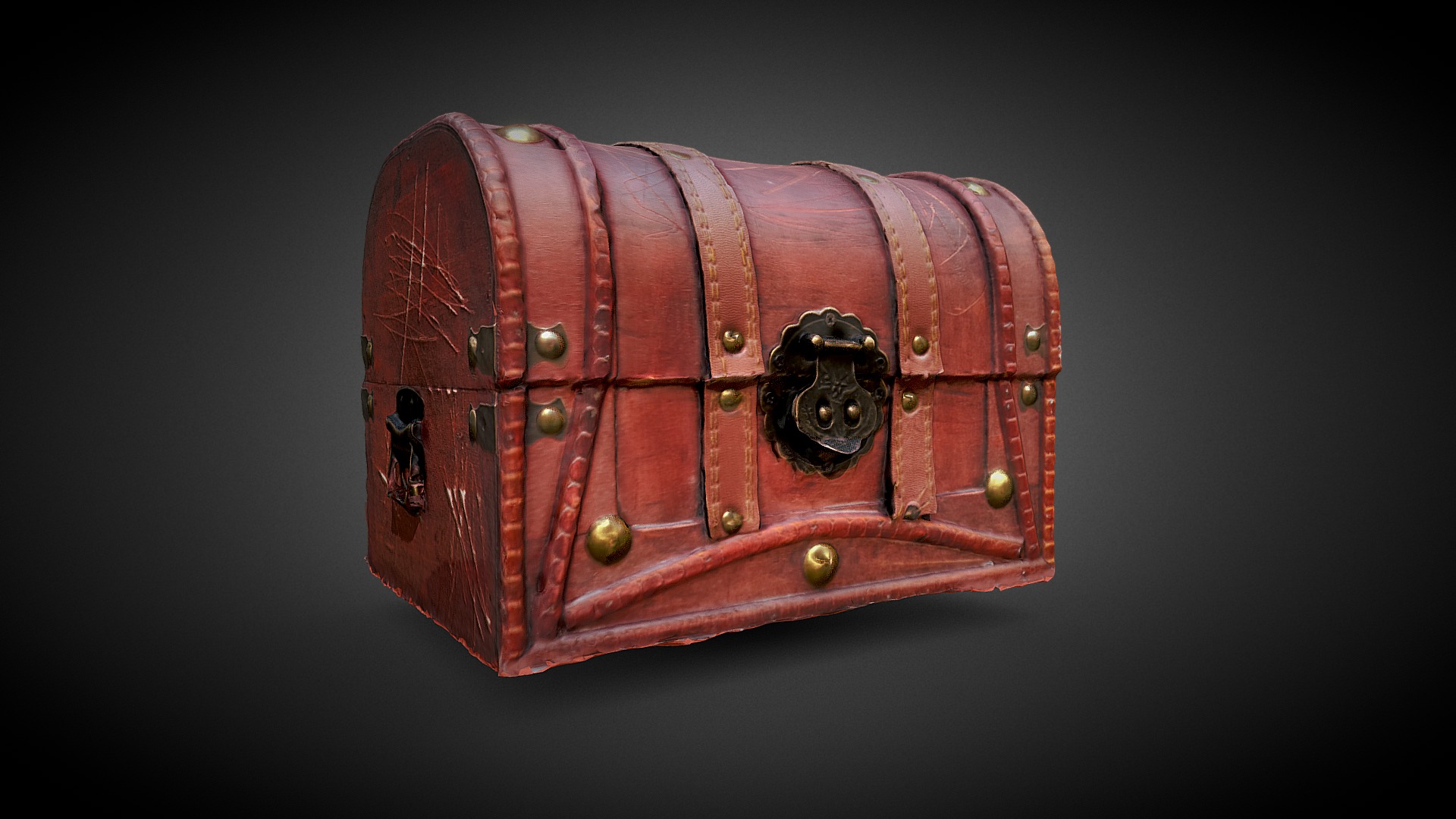 Wooden Chest 3d model