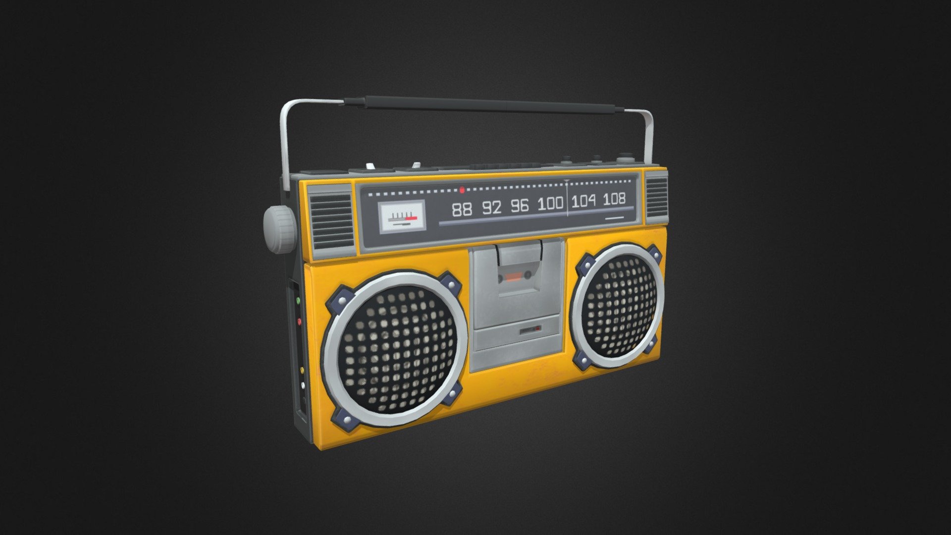 1980 Radio 3d model