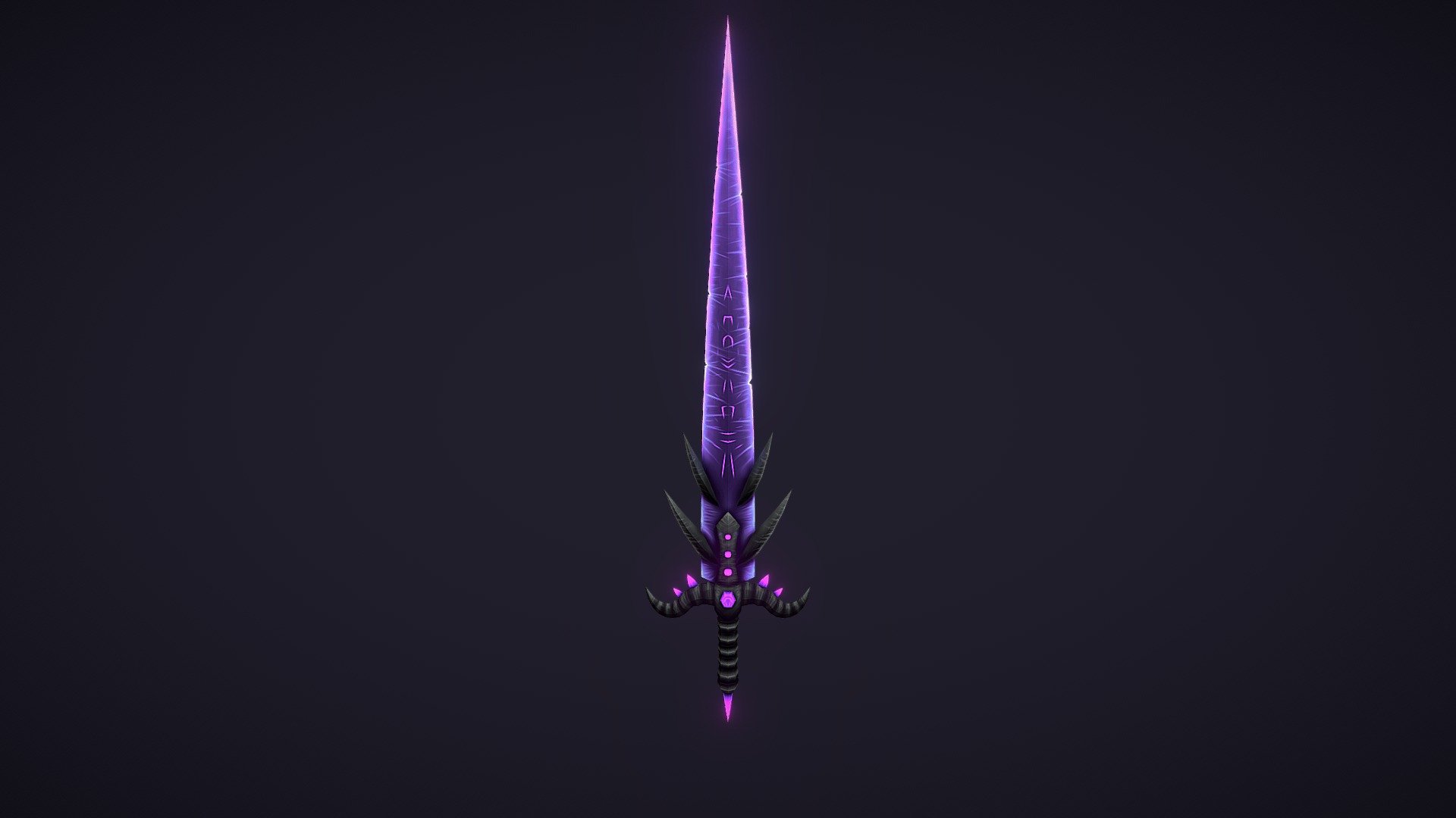 Ancient Sword Of The Abyssal Queen 3d model