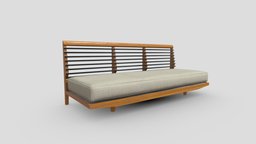 Replica of a mid-century modern sofa