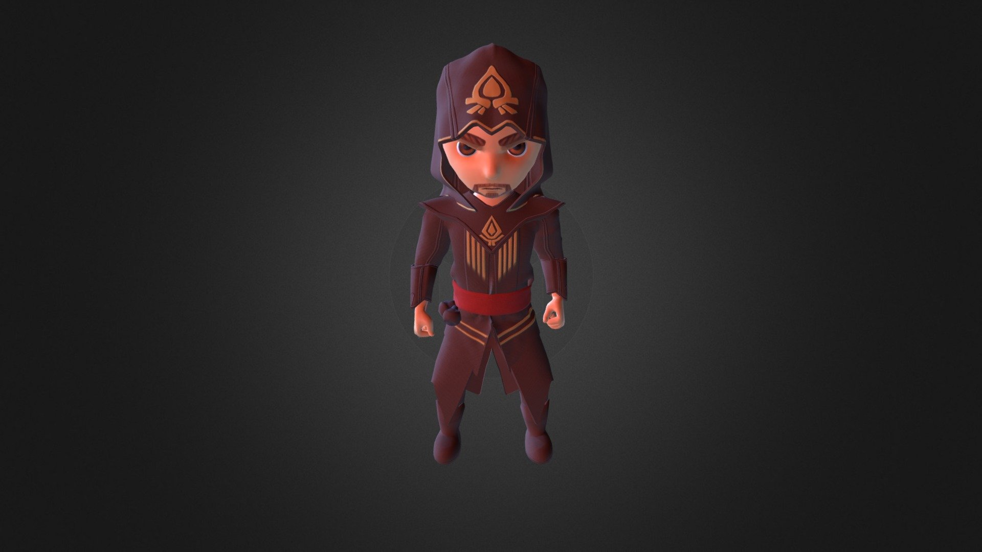 Chibi Assassin 3d model