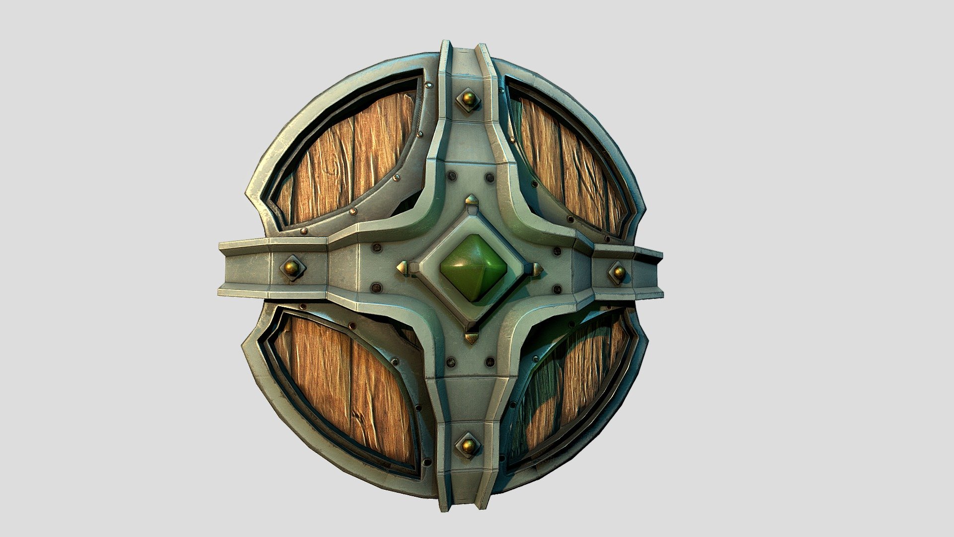 Shield Wood 3d model