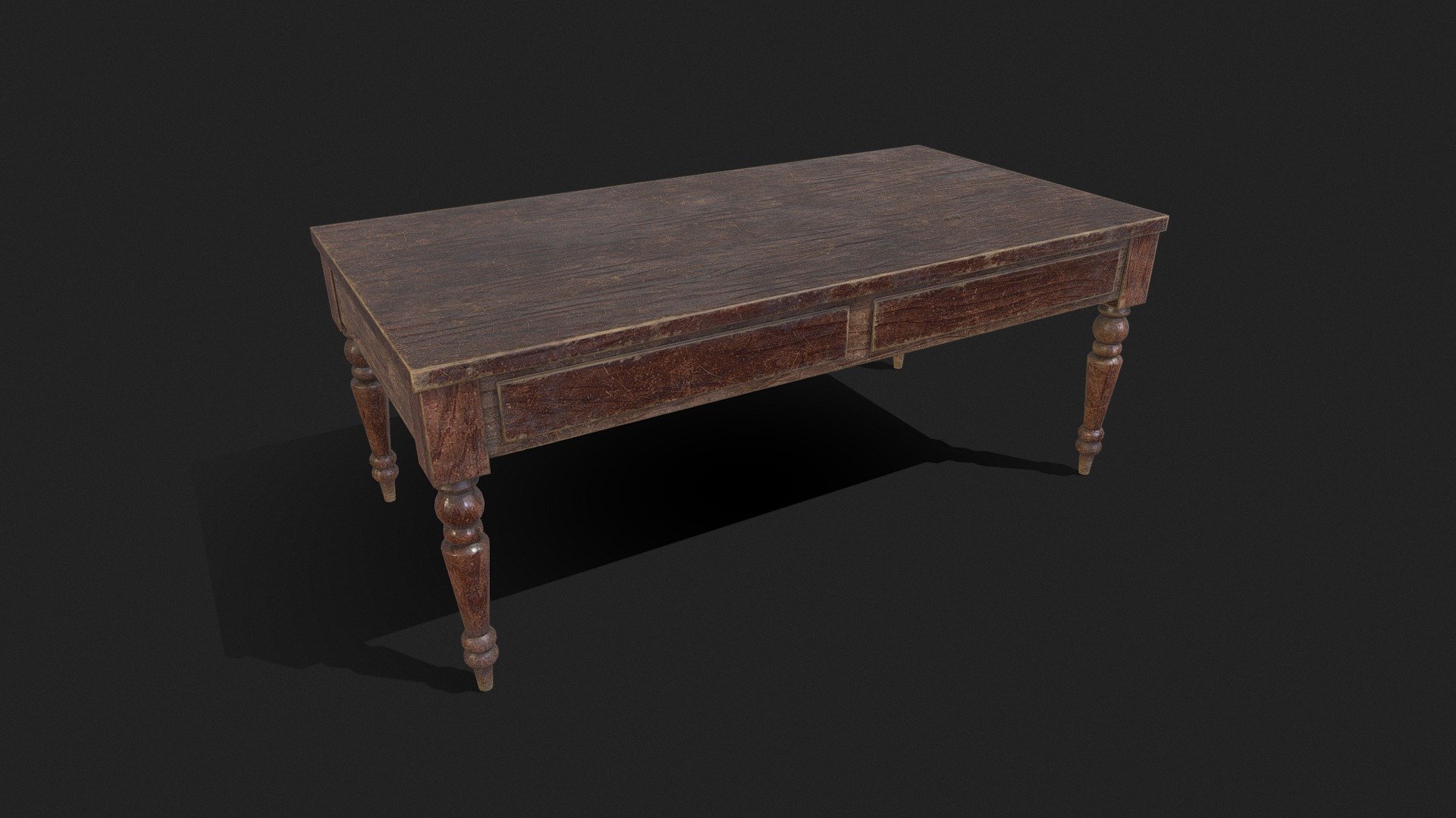 Old Table 3d model