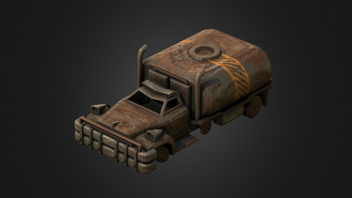 Fallout 2 Tank Truck 3d model