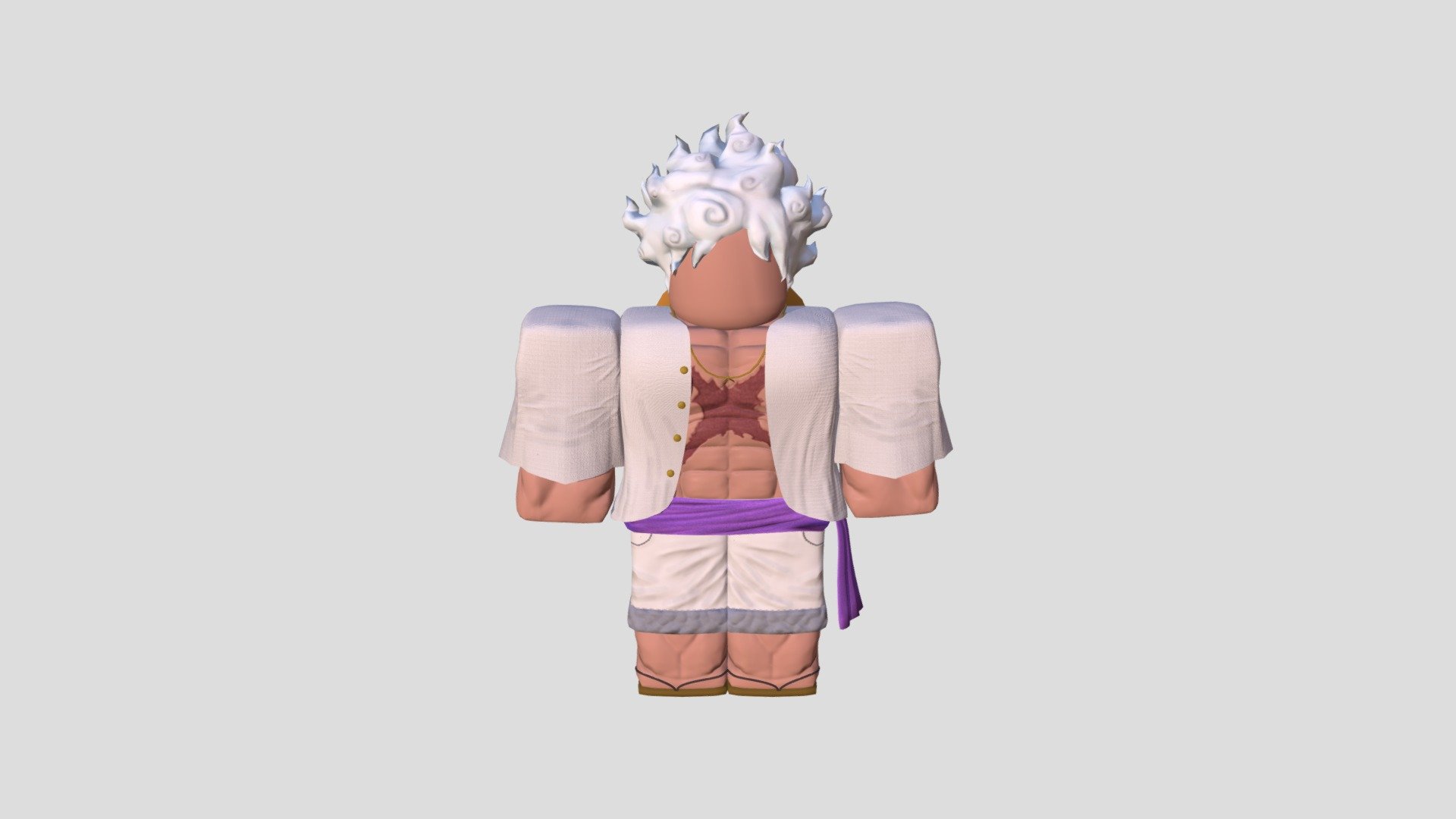 LUFFY GEAR 5 ONE PIECE 3d model