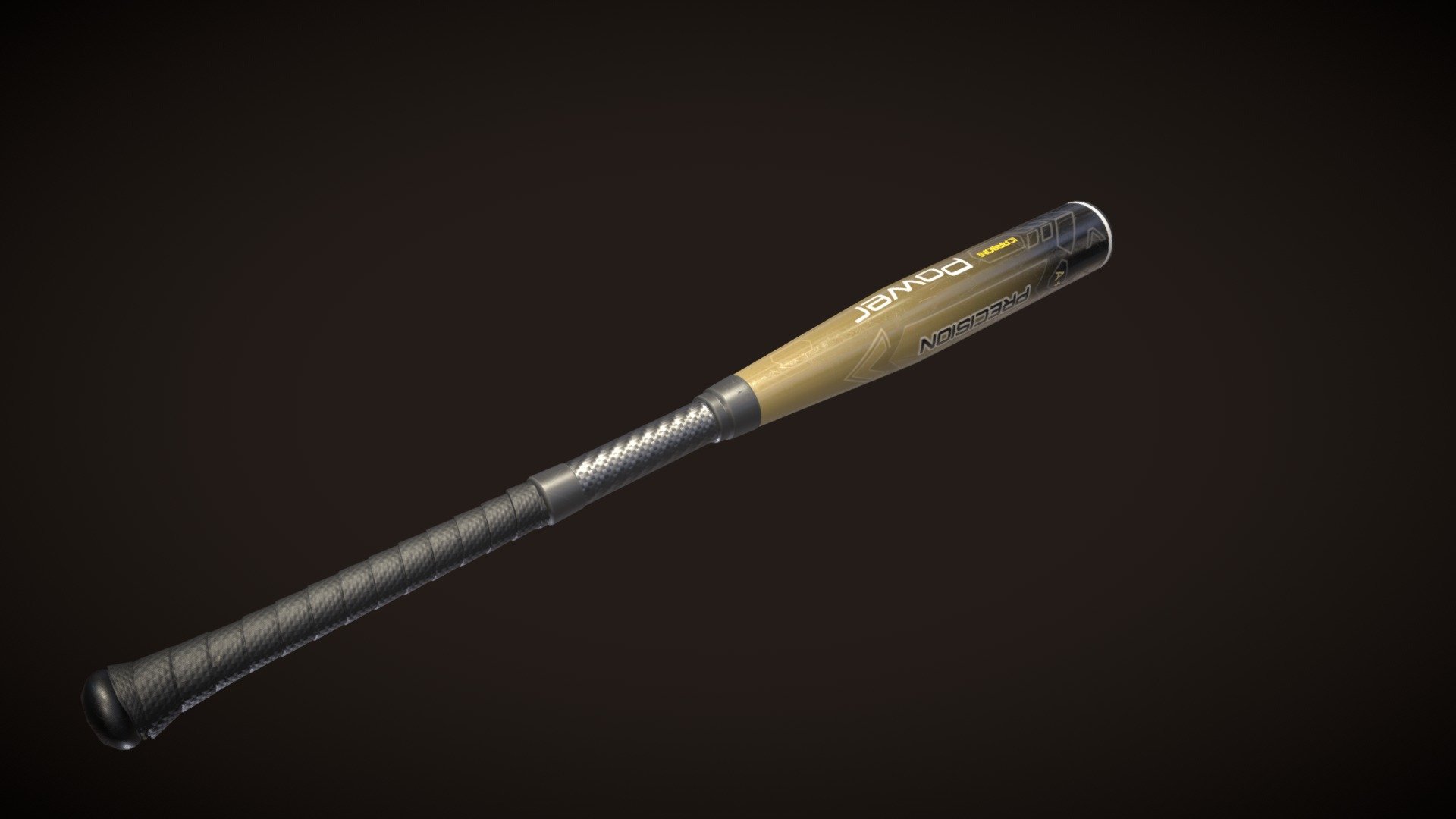 Alluminum/Carbon Fiber Bat 3d model