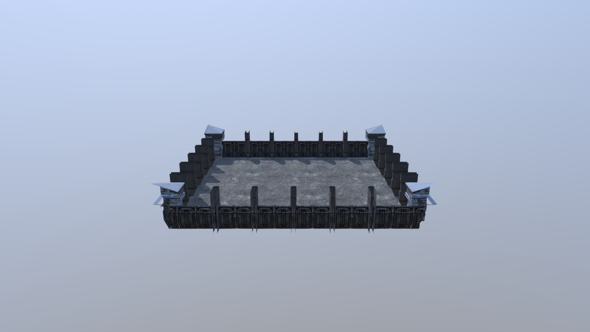 Simple Arena (VR test object) 3d model