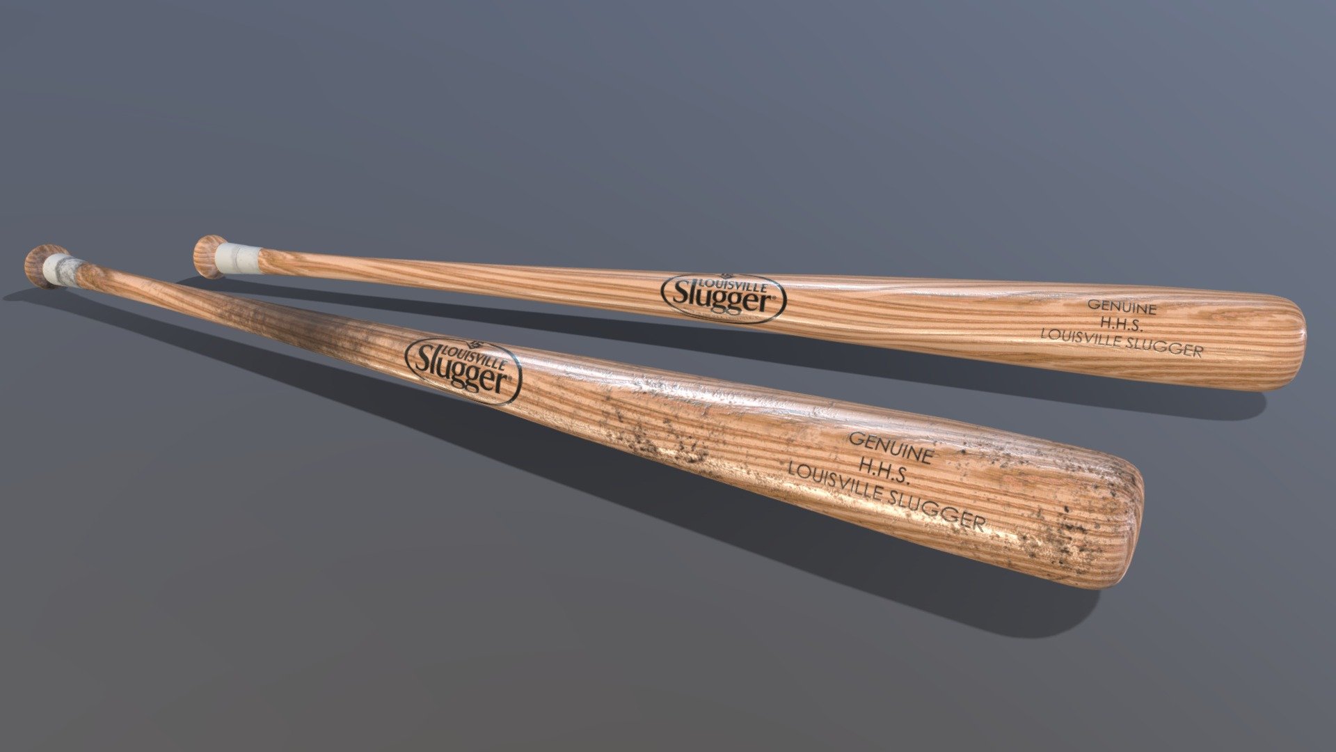 Louisville Slugger Baseball Bat 3d model