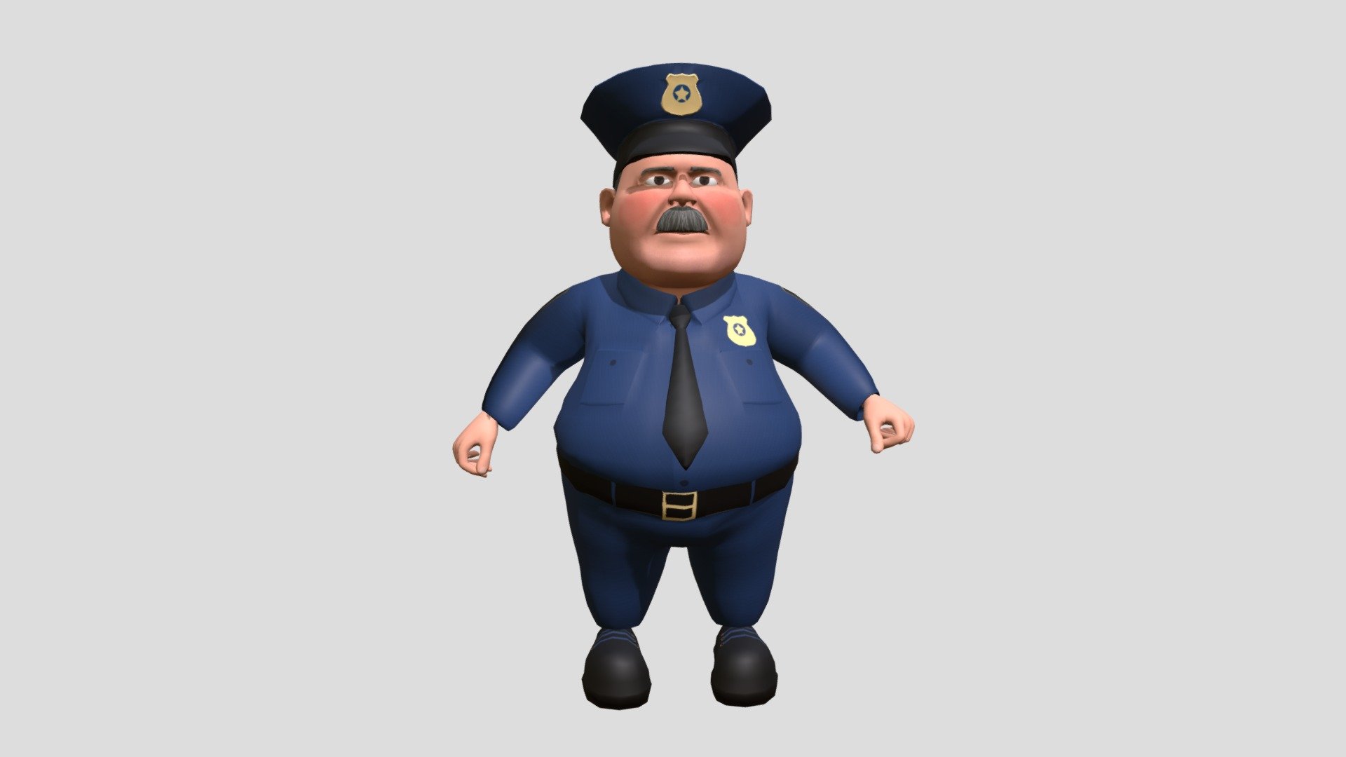 Police Man 3d model