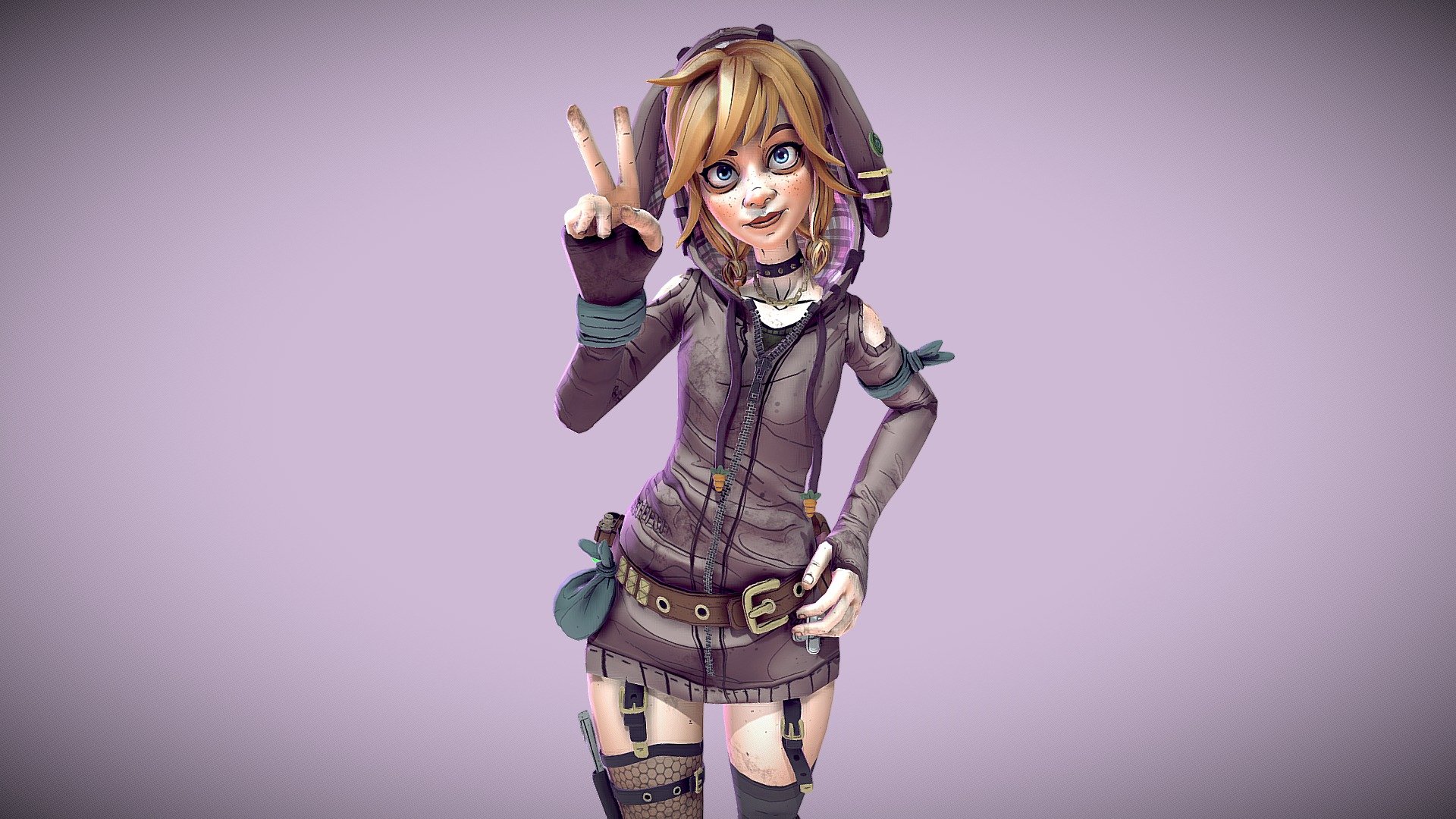 Borderlands Character: Hopper 3d model