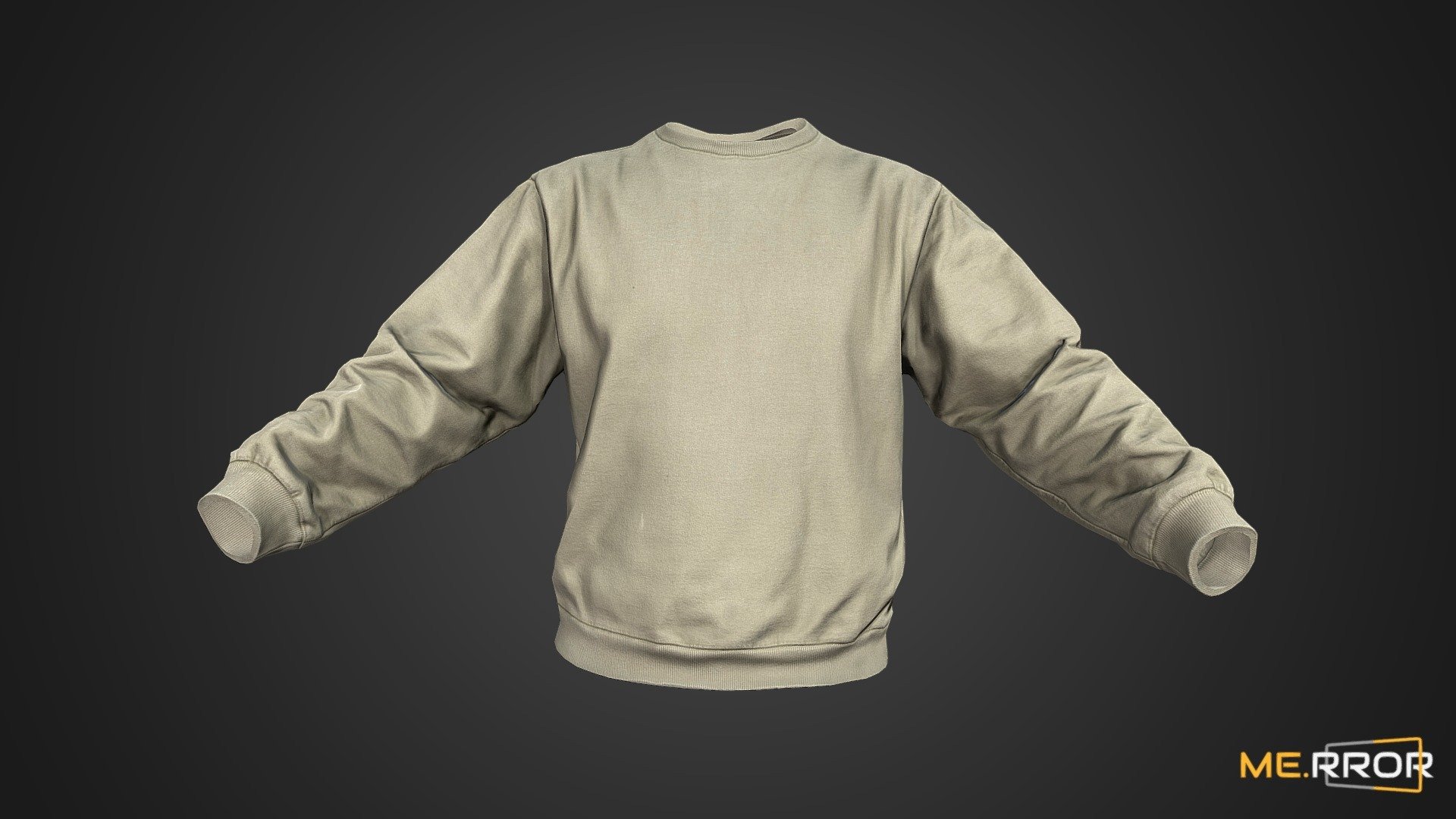 [Game-Ready] Khaki Sweatshirt 3d model