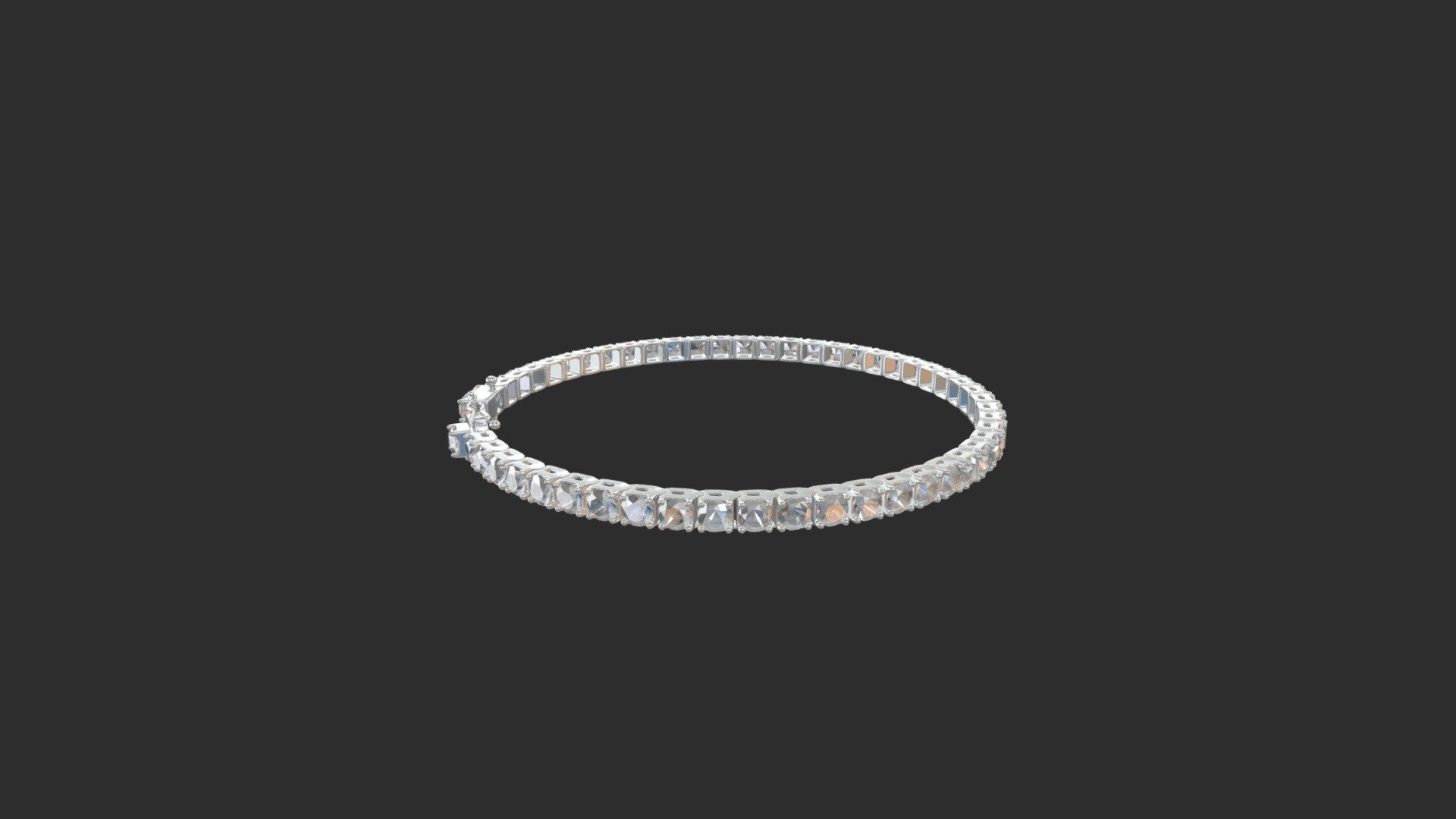 diamond_bracelet_circle 3d model