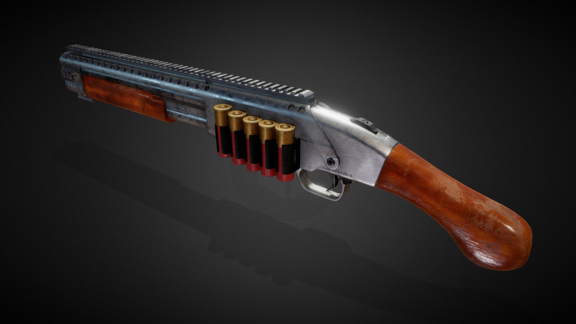 Classic Mossberg 590 Shockwave 3d model