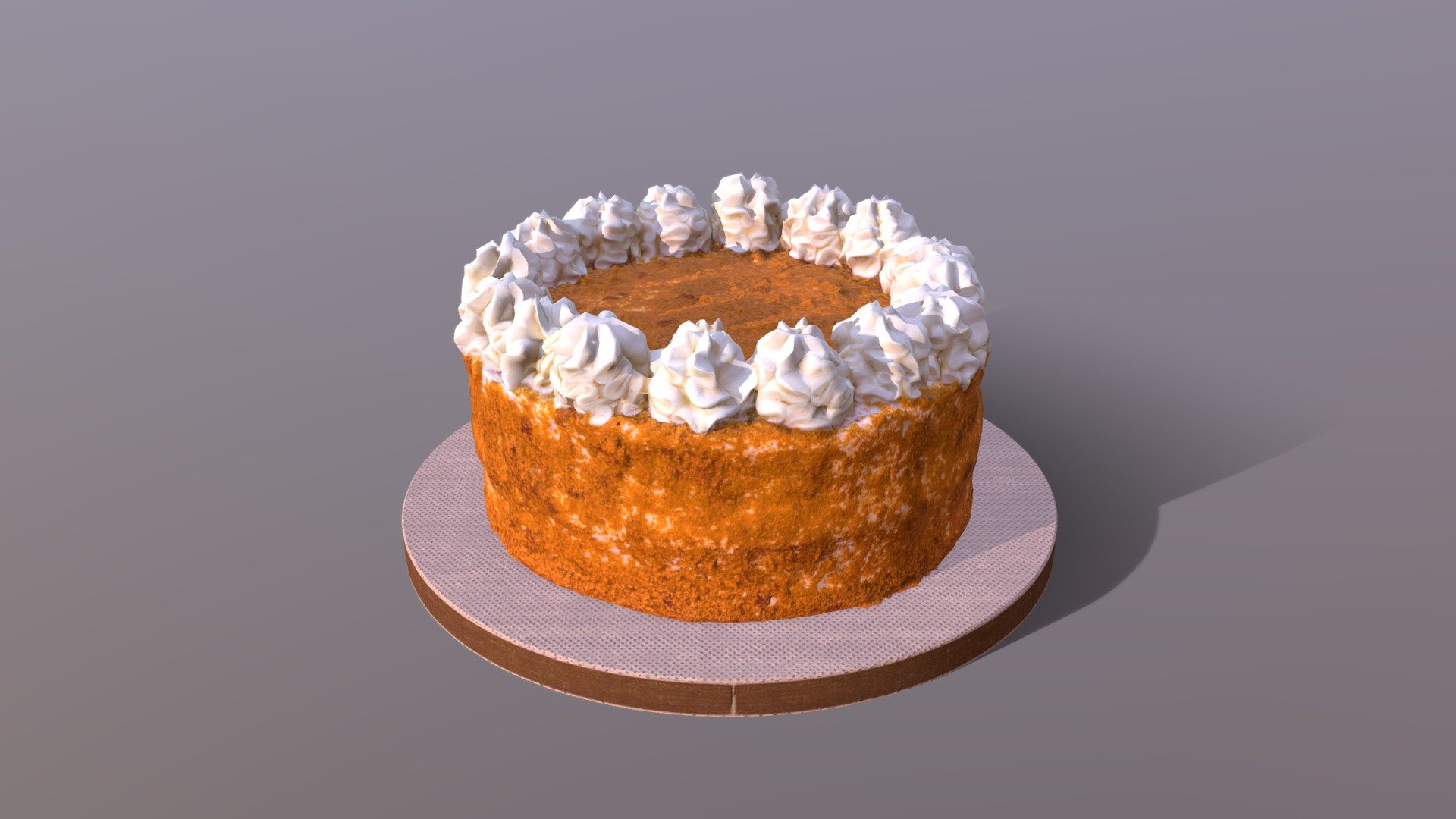 Caramel Cake 3d model