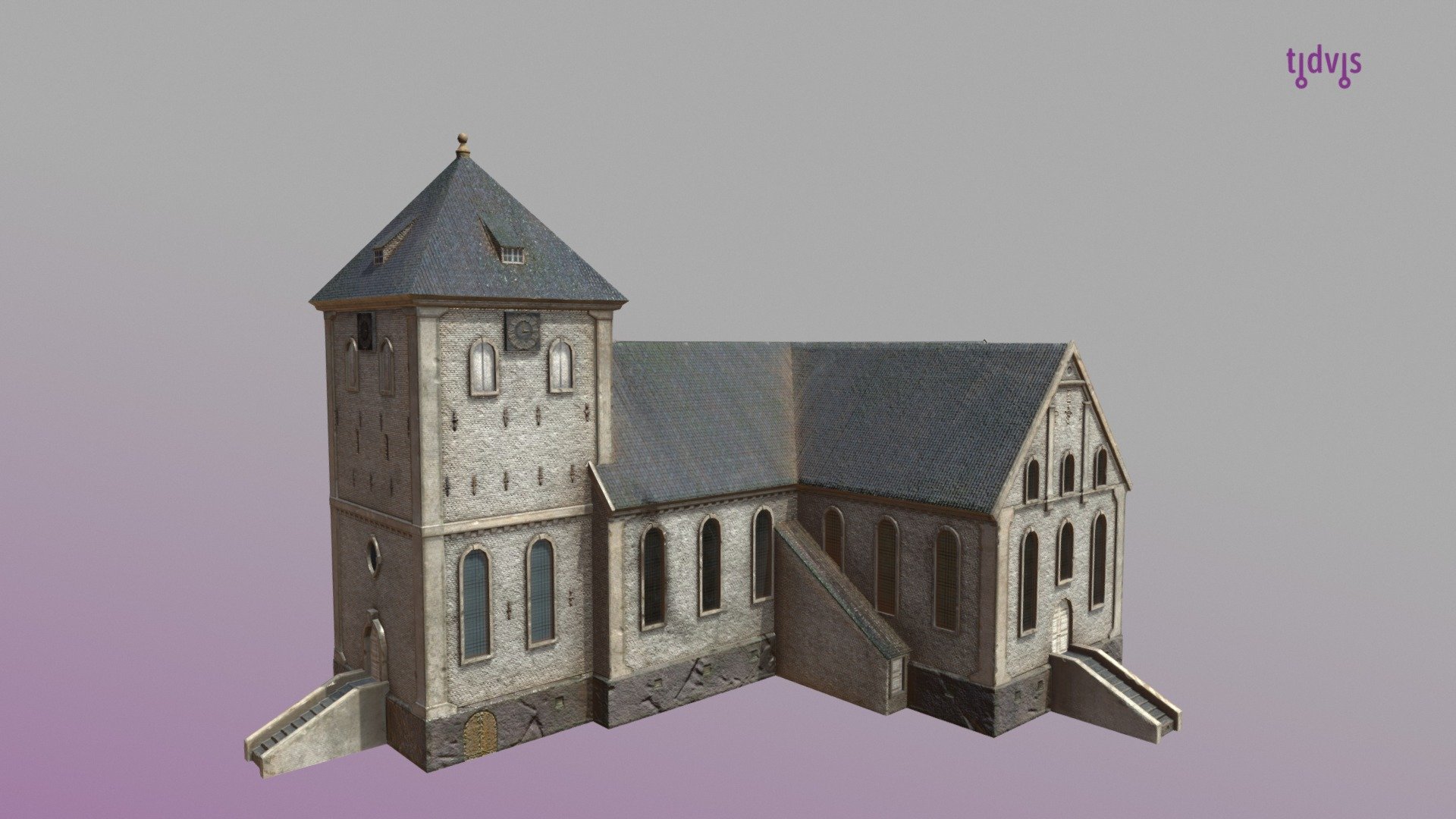 Oslo Cathedral in 1798 3d model