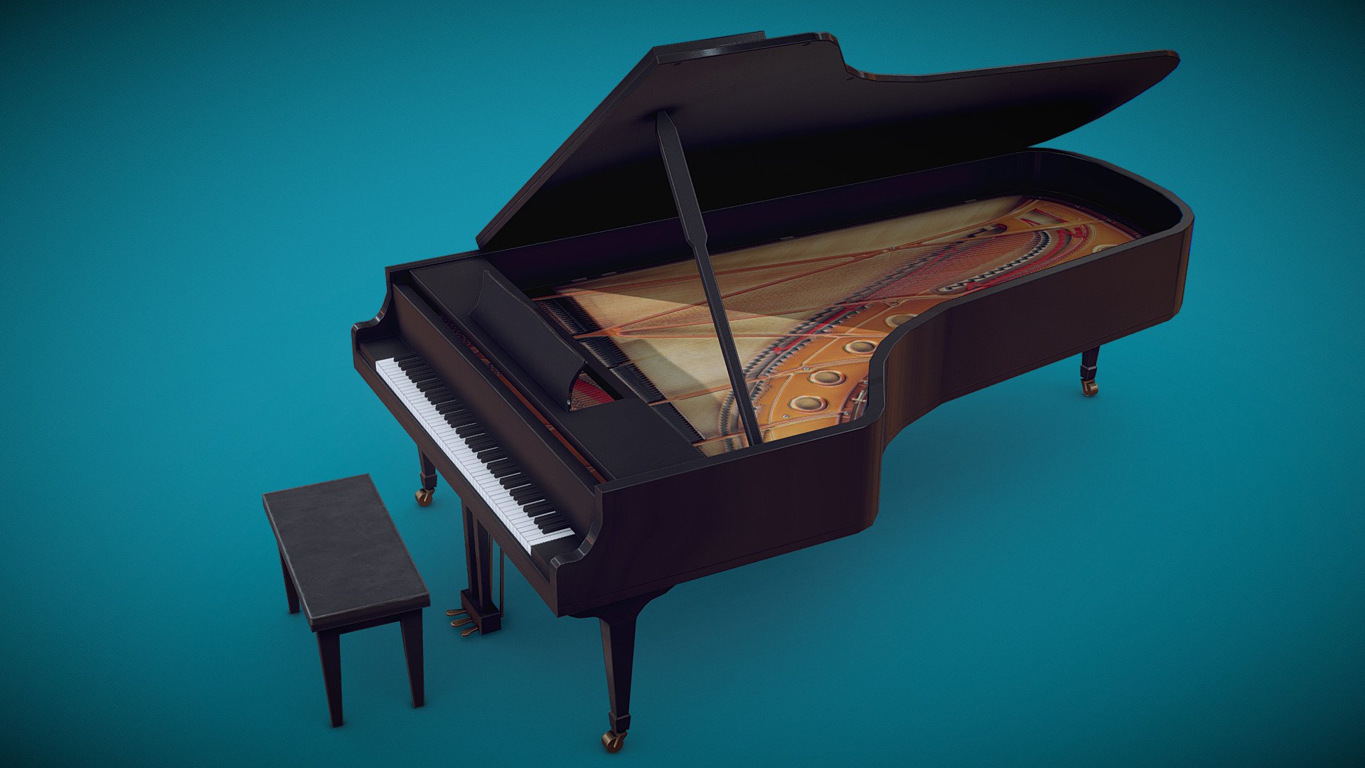 Piano 3d model