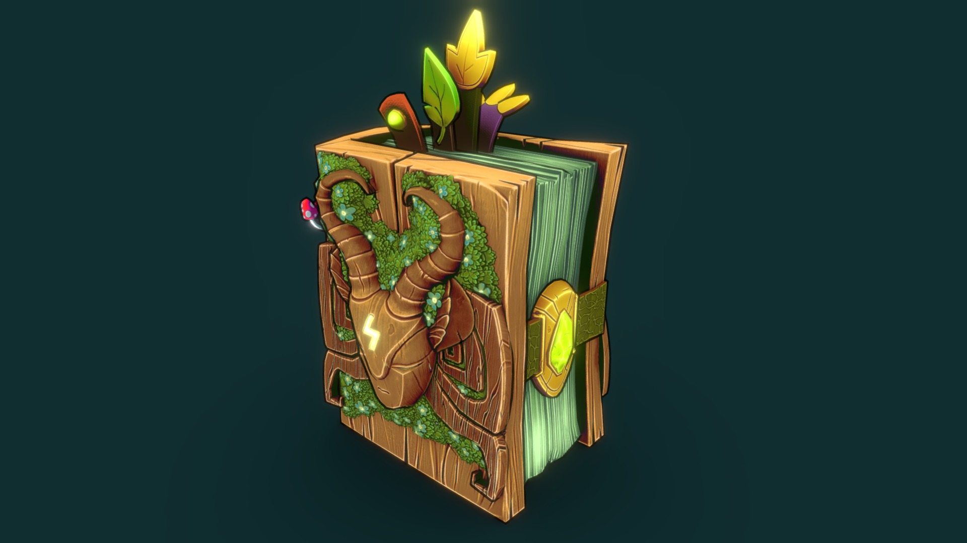 Forest Book 3d model