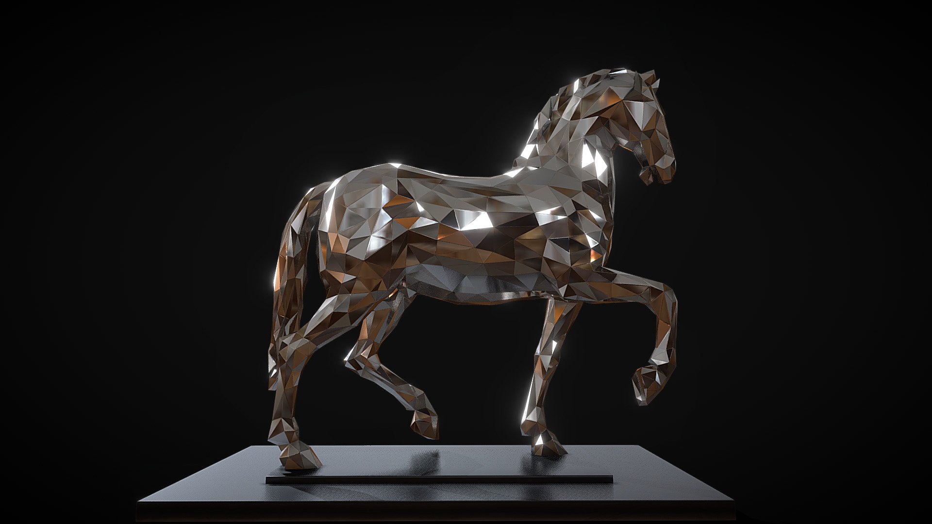 Deco Horse 3d model