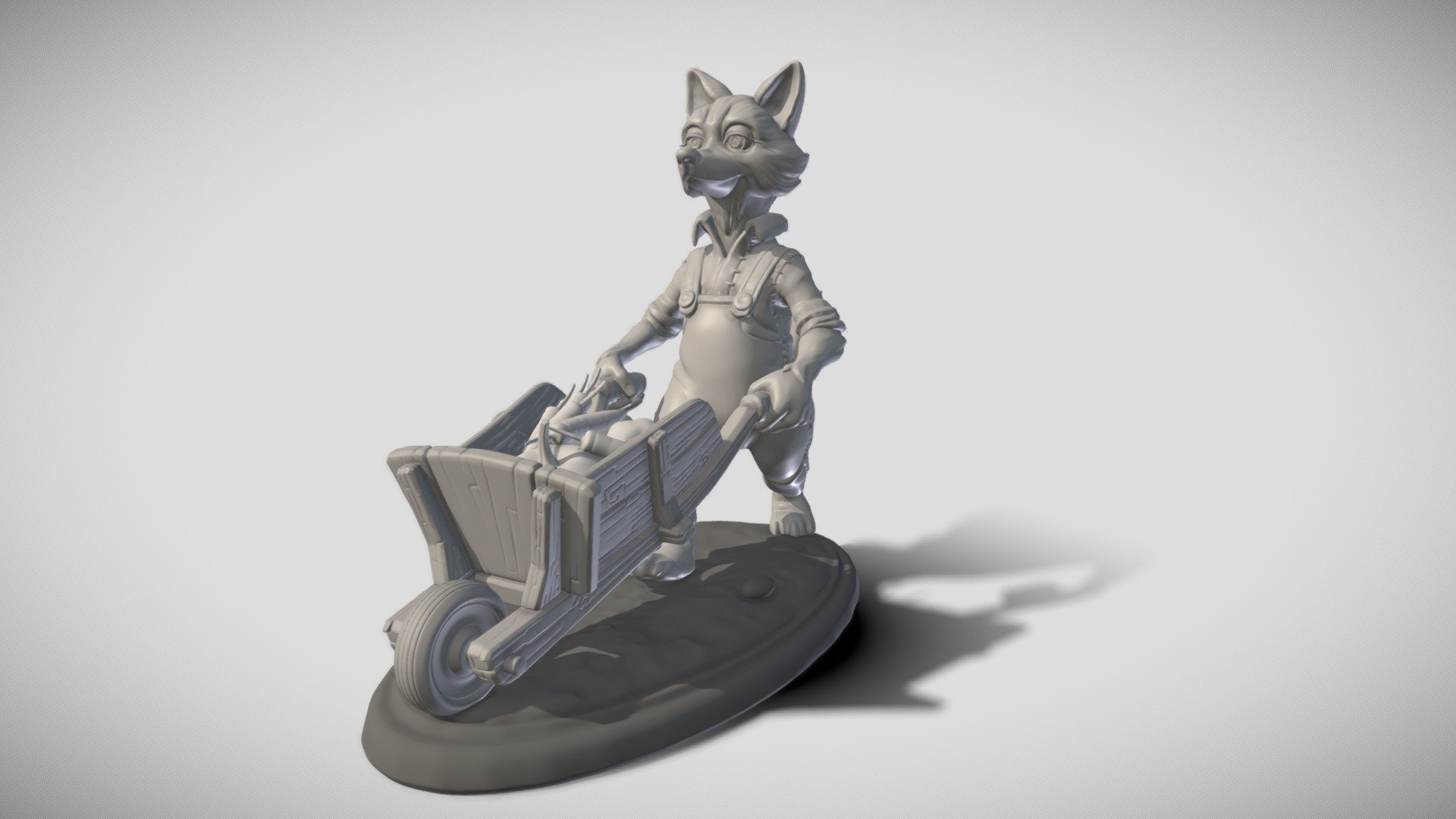 Fox Farmer for 3D print 3d model