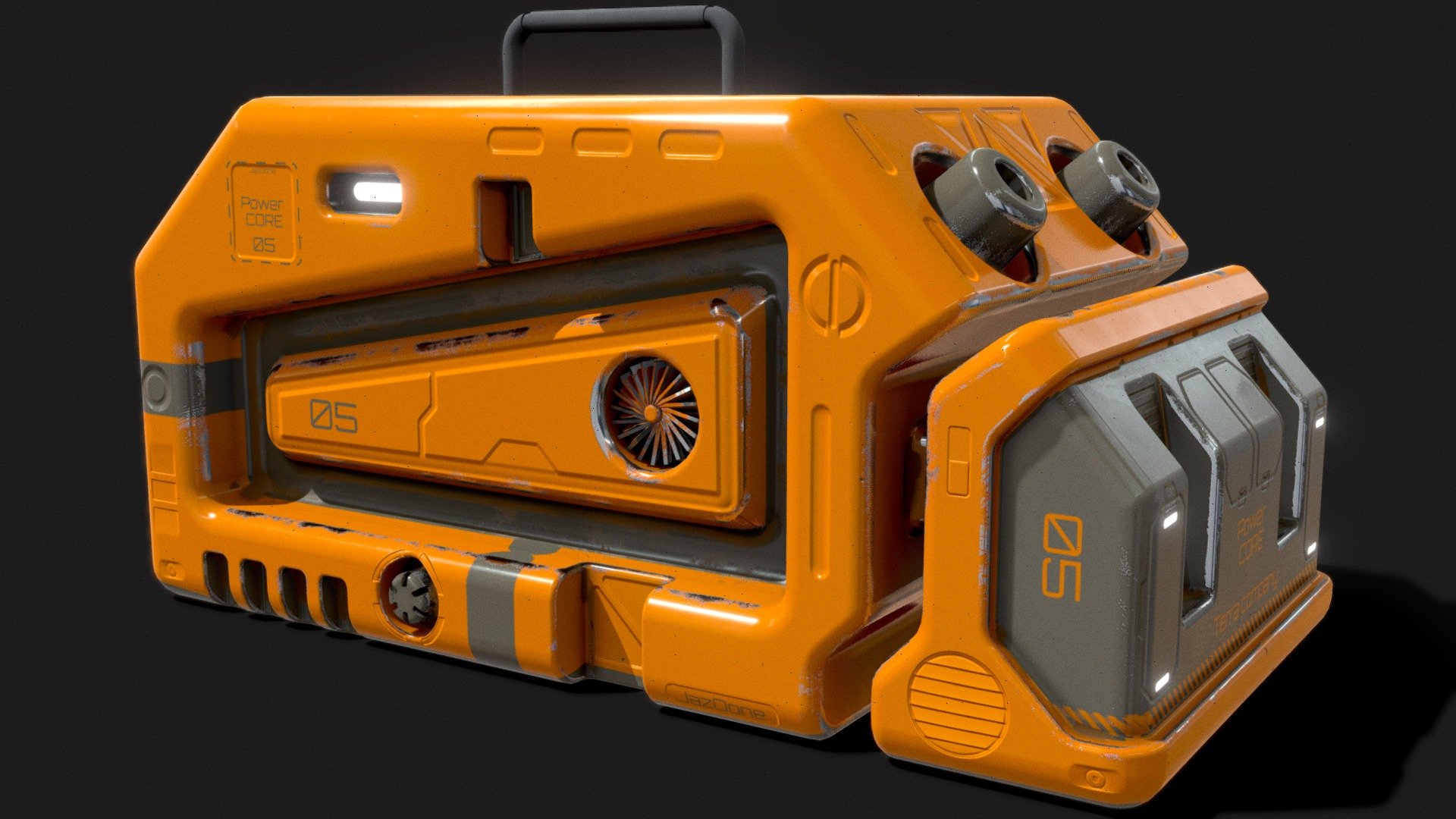 Sci-fi Box 3d model