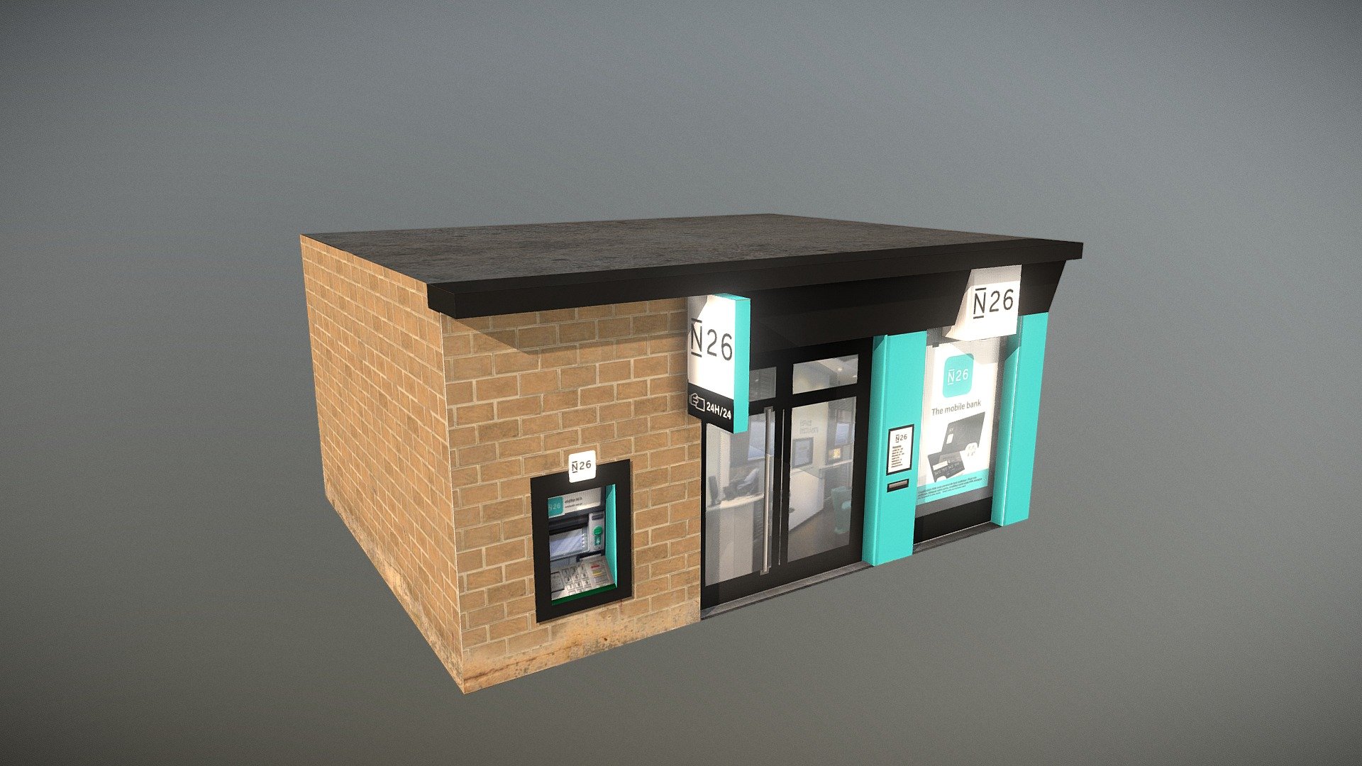 N26 bank 3d model