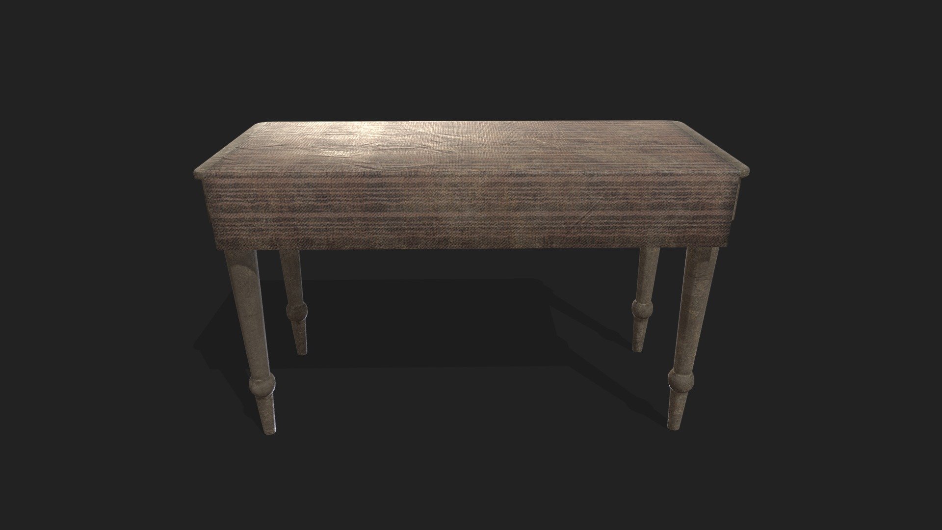 Small Old Table 3d model